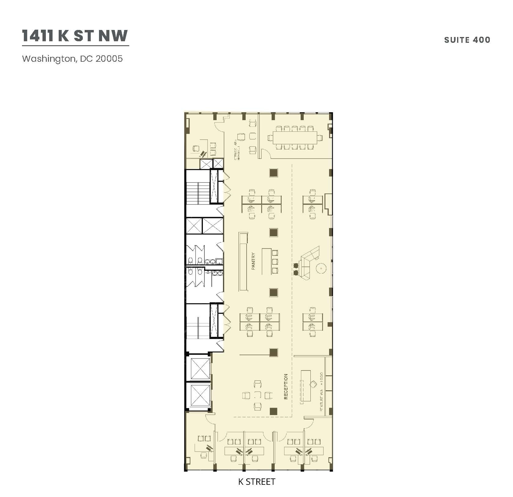 1411 K St NW, Washington, DC en alquiler Plano de la planta- Imagen 1 de 3