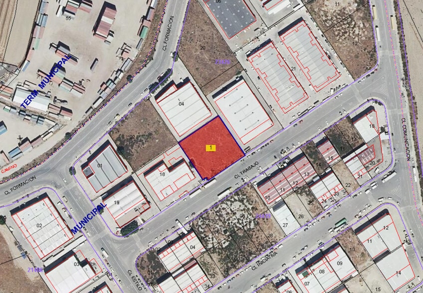 Calle Trabajo, 5, Getafe, Madrid en venta - Plano de solar - Imagen 3 de 3