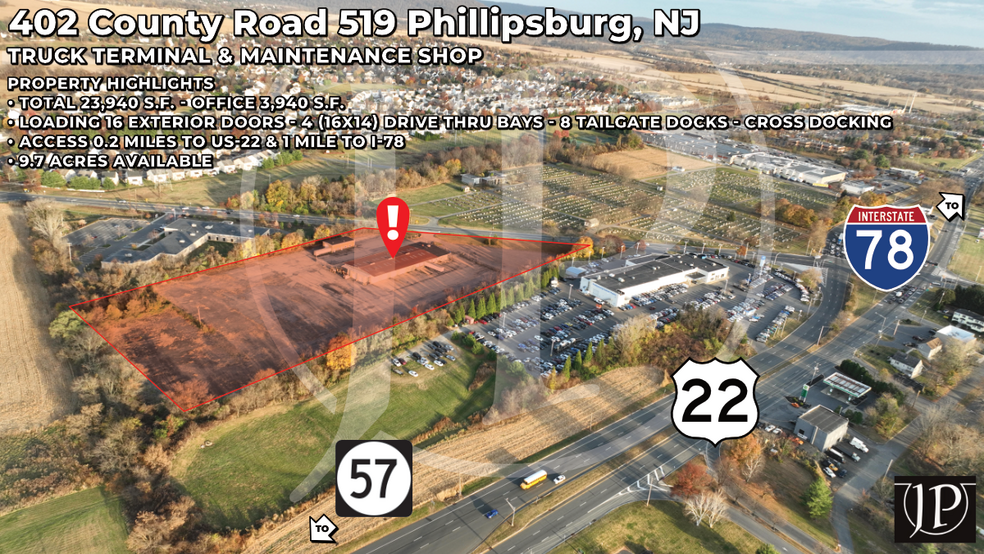 402 County Road 519, Phillipsburg, NJ en venta - Foto del edificio - Imagen 1 de 35