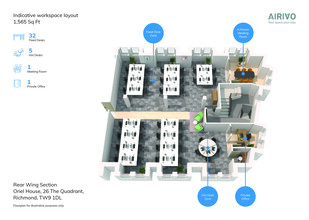 26 The Quadrant, Richmond en alquiler Plano de la planta- Imagen 1 de 4