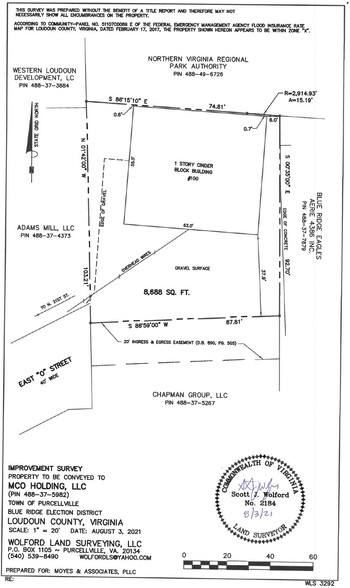 100 O St E, Purcellville, VA en alquiler - Plano del sitio - Imagen 2 de 20