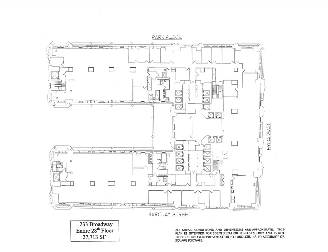 233 Broadway, New York, NY en alquiler Plano de la planta- Imagen 1 de 1