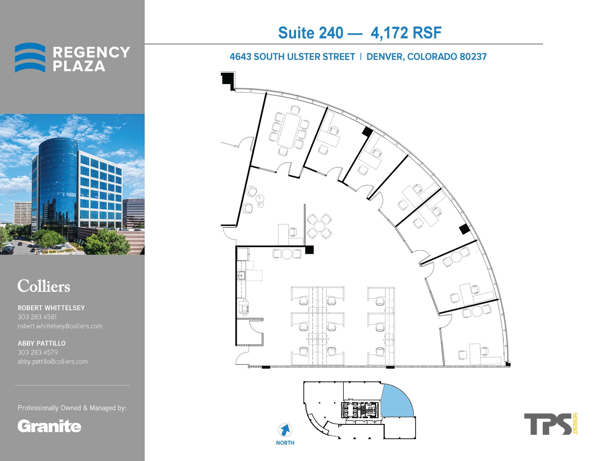 4643 S Ulster St, Denver, CO en alquiler Plano de la planta- Imagen 1 de 2