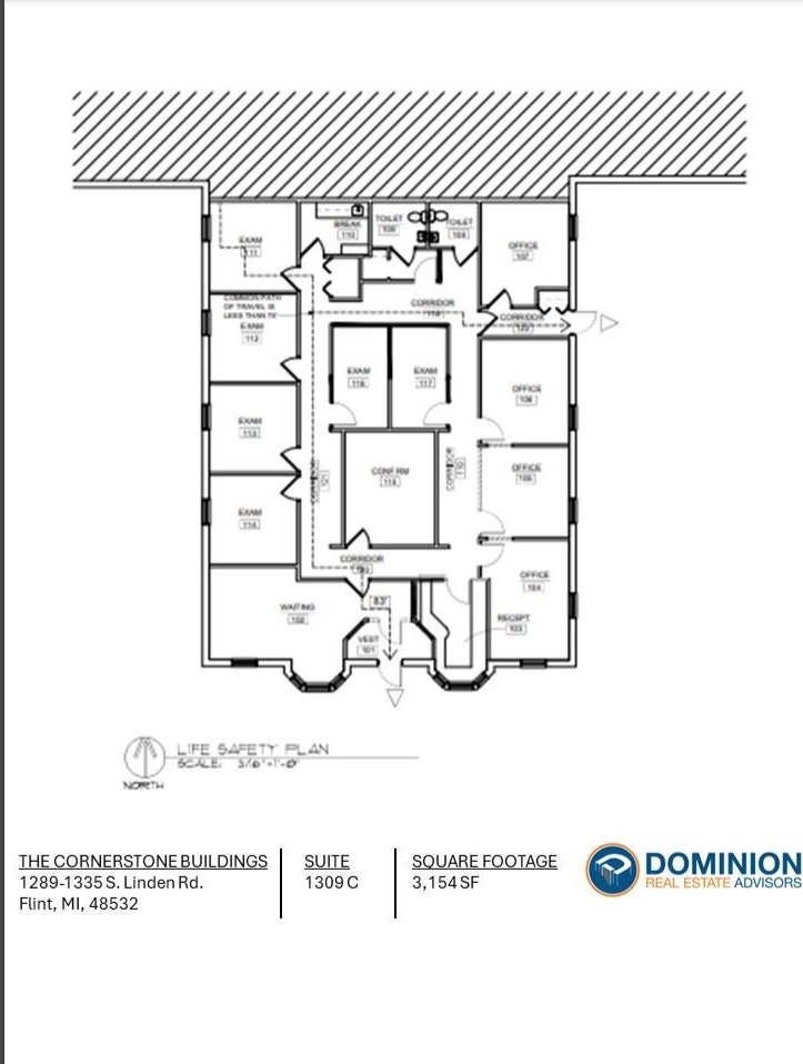 1295 S Linden Rd, Flint, MI en alquiler Plano de la planta- Imagen 1 de 1