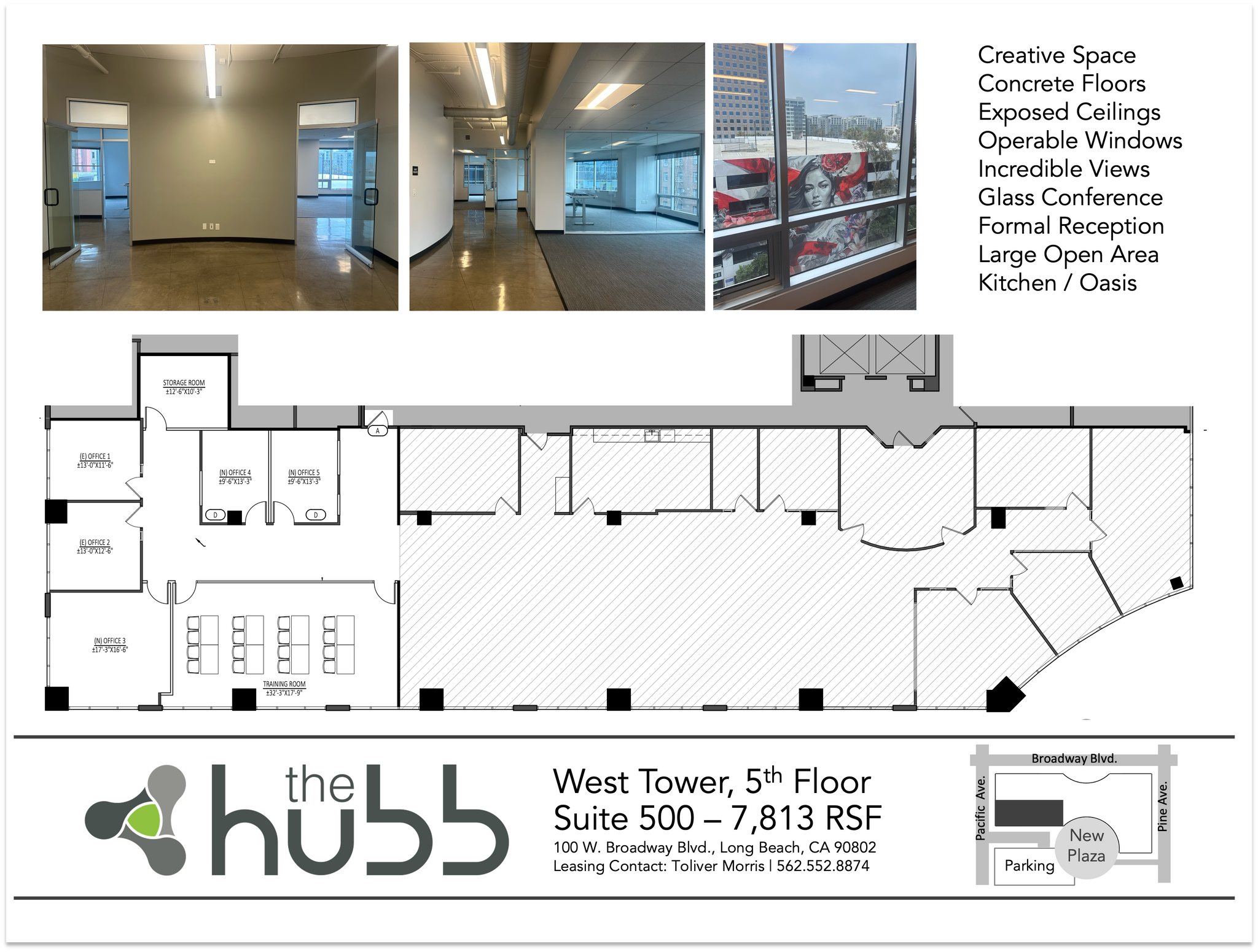 100 W Broadway, Long Beach, CA en alquiler Plano de la planta- Imagen 1 de 1