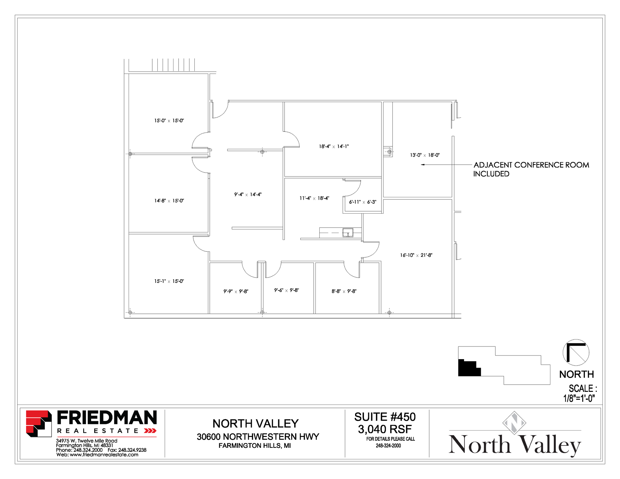 30500 Northwestern Hwy, Farmington Hills, MI en alquiler Plano de la planta- Imagen 1 de 2