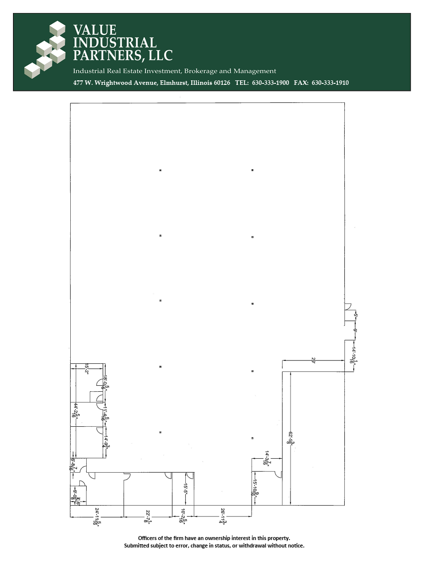 1550-1560 Howard St, Elk Grove Village, IL en alquiler Plano de la planta- Imagen 1 de 1