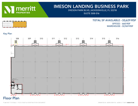 1250 Imeson Park Blvd, Jacksonville, FL en alquiler Plano de la planta- Imagen 1 de 2