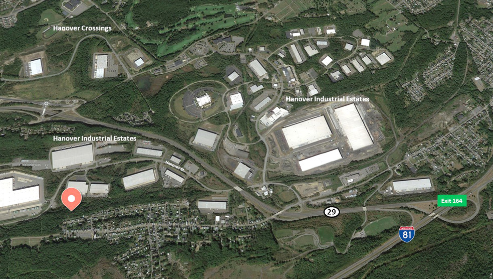 1050 Hanover St, Wilkes Barre, PA en alquiler - Vista aérea - Imagen 2 de 5