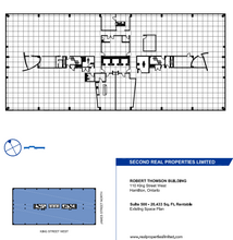 100, 110, and 120 King St W, Hamilton, ON en alquiler Plano de la planta- Imagen 1 de 1