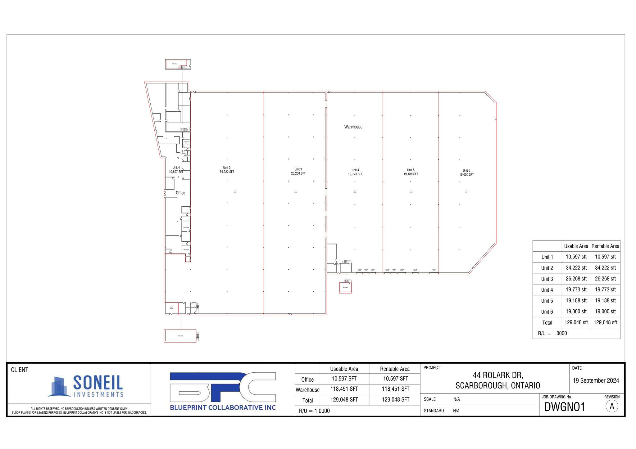 44 Rolark Dr, Toronto, ON en alquiler Plano del sitio- Imagen 1 de 1