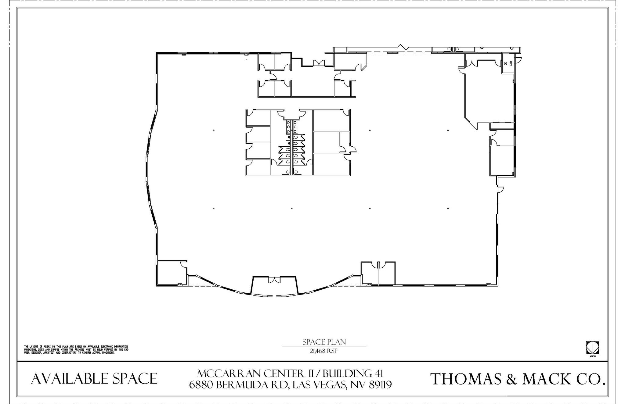 6880 Bermuda Rd, Las Vegas, NV en alquiler Plano de la planta- Imagen 1 de 2