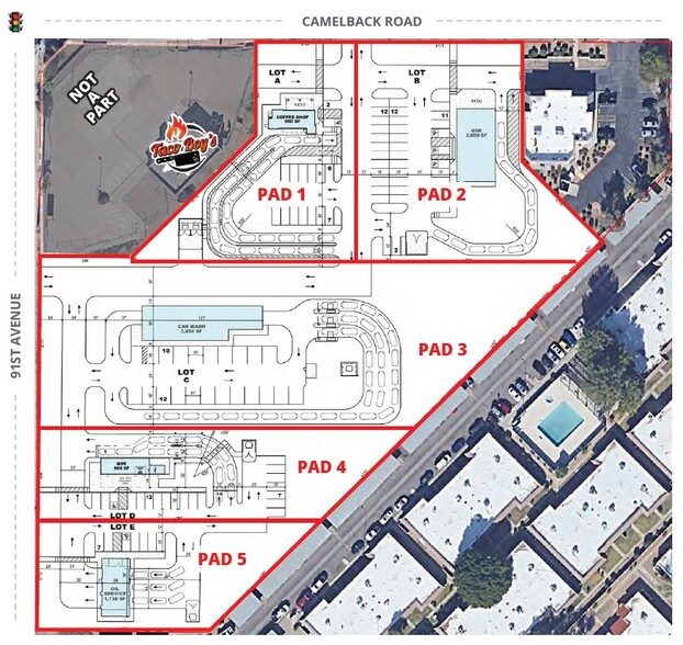 SEC Camelback Rd & 91st Ave, Phoenix, AZ en venta - Plano del sitio - Imagen 2 de 3