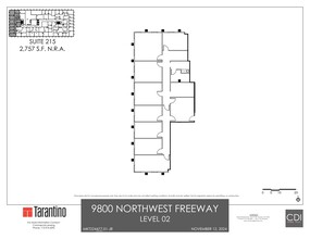 9800 Northwest Fwy, Houston, TX en alquiler Plano del sitio- Imagen 1 de 1