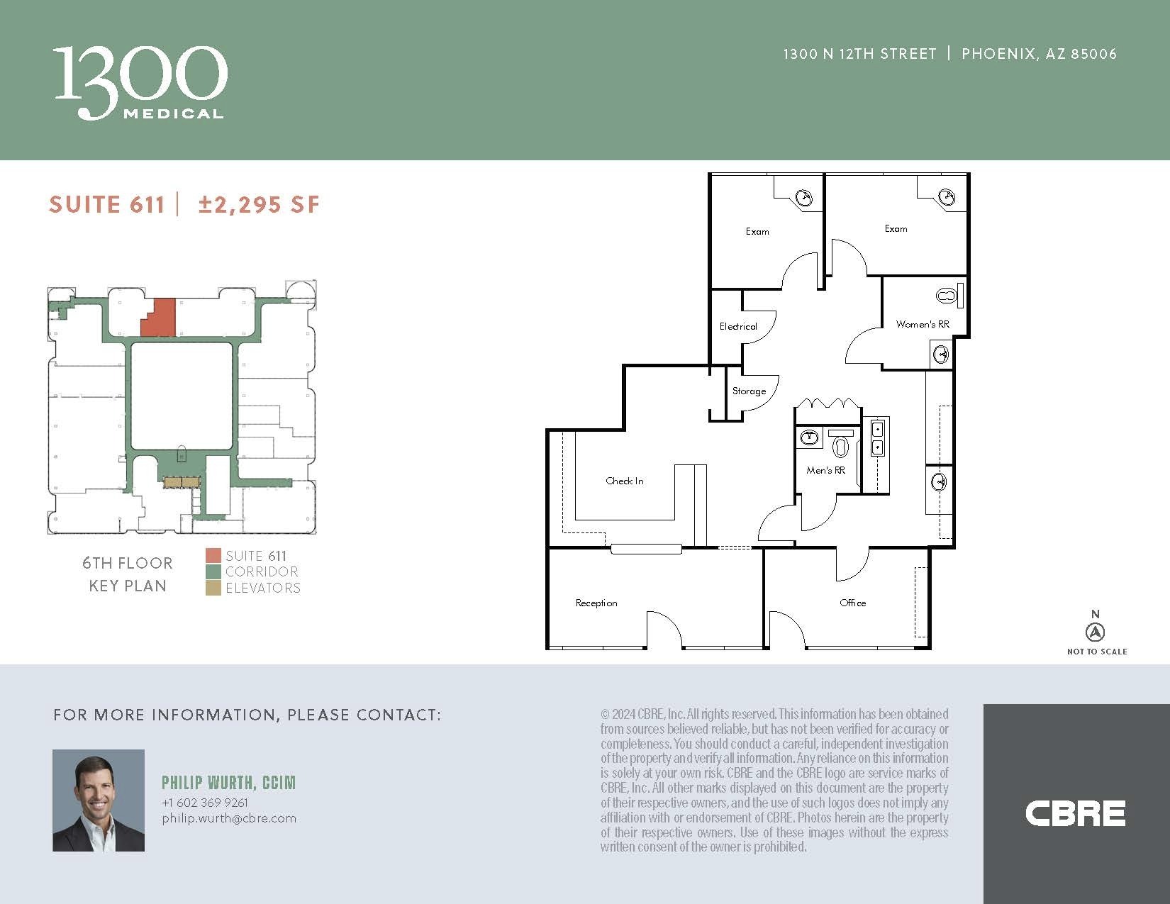 1300 N 12th St, Phoenix, AZ en alquiler Plano de la planta- Imagen 1 de 1