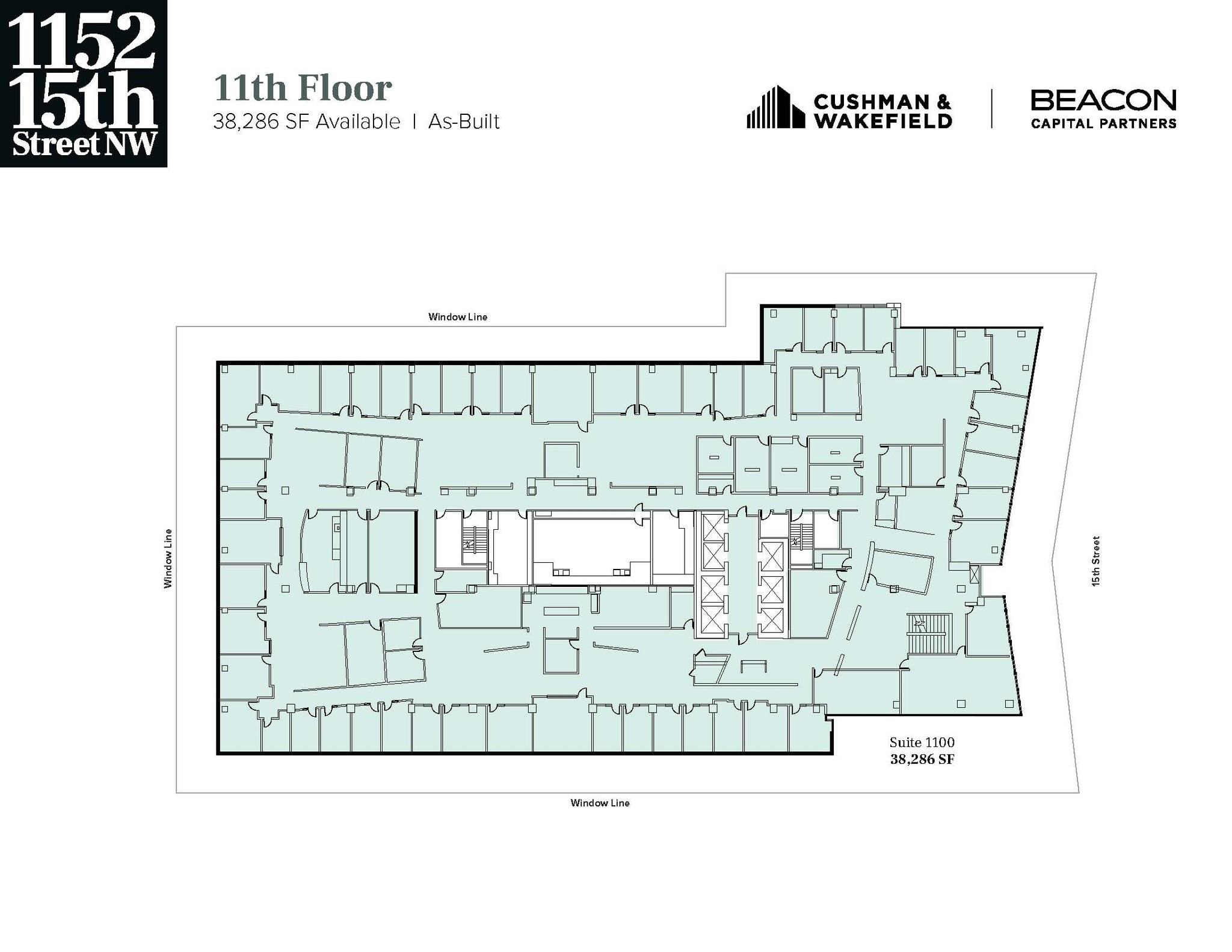1152 15th St NW, Washington, DC en alquiler Plano de la planta- Imagen 1 de 3