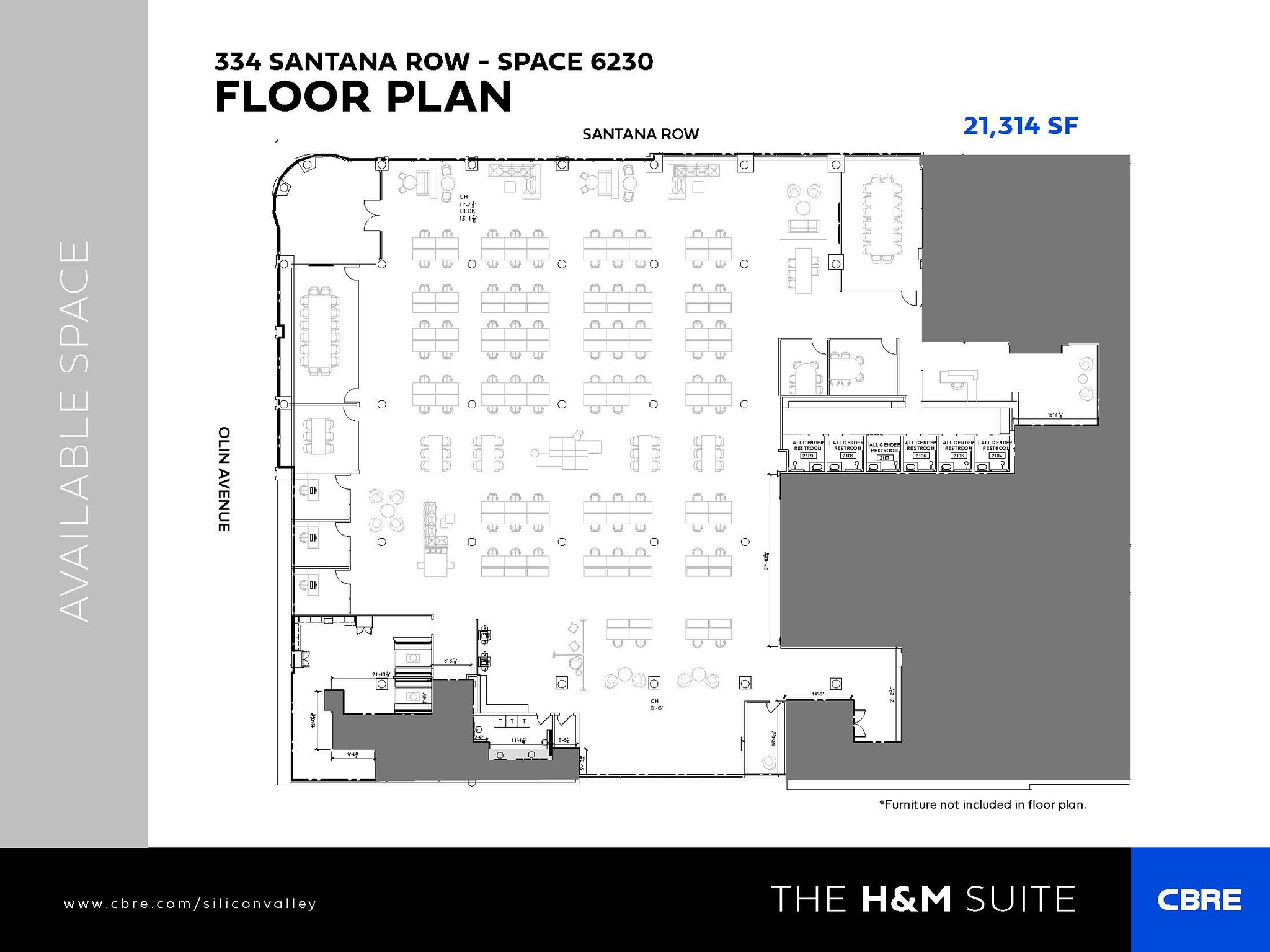 377 Santana Row, San Jose, CA en alquiler Plano de la planta- Imagen 1 de 1