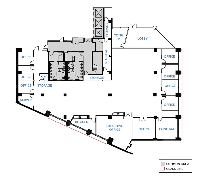 333 W Santa Clara St, San Jose, CA en alquiler Plano de la planta- Imagen 1 de 1