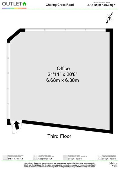 125 Charing Cross Rd, London en alquiler - Plano de la planta - Imagen 2 de 6