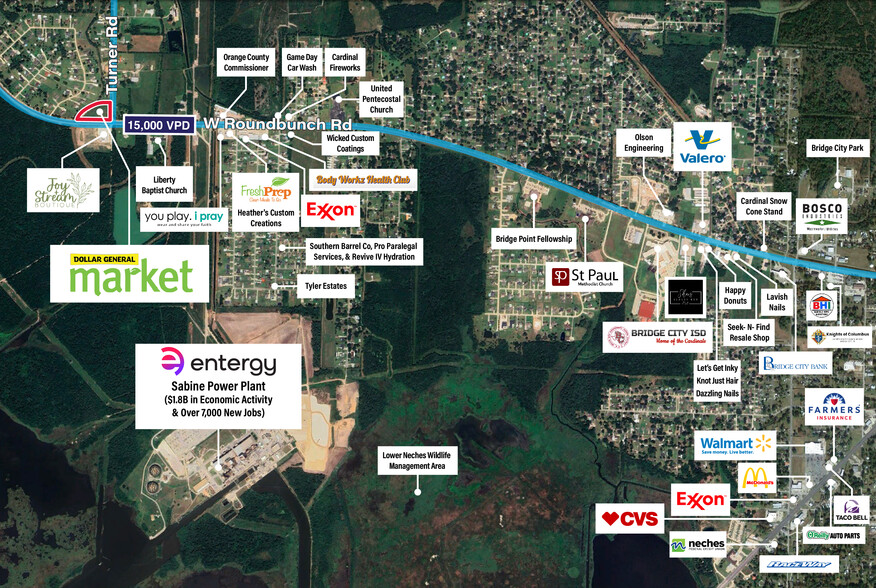 2970 Roundbunch Road, Orange, TX en venta - Vista aérea - Imagen 2 de 2