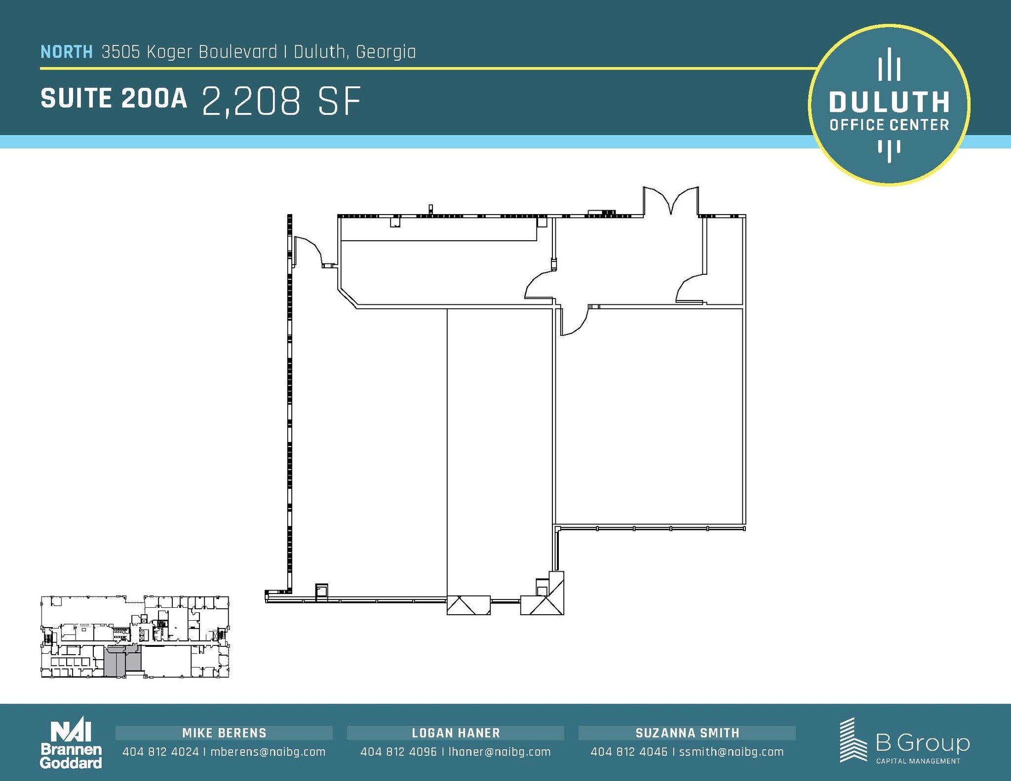 3505 Koger Blvd, Duluth, GA en alquiler Plano de la planta- Imagen 1 de 1