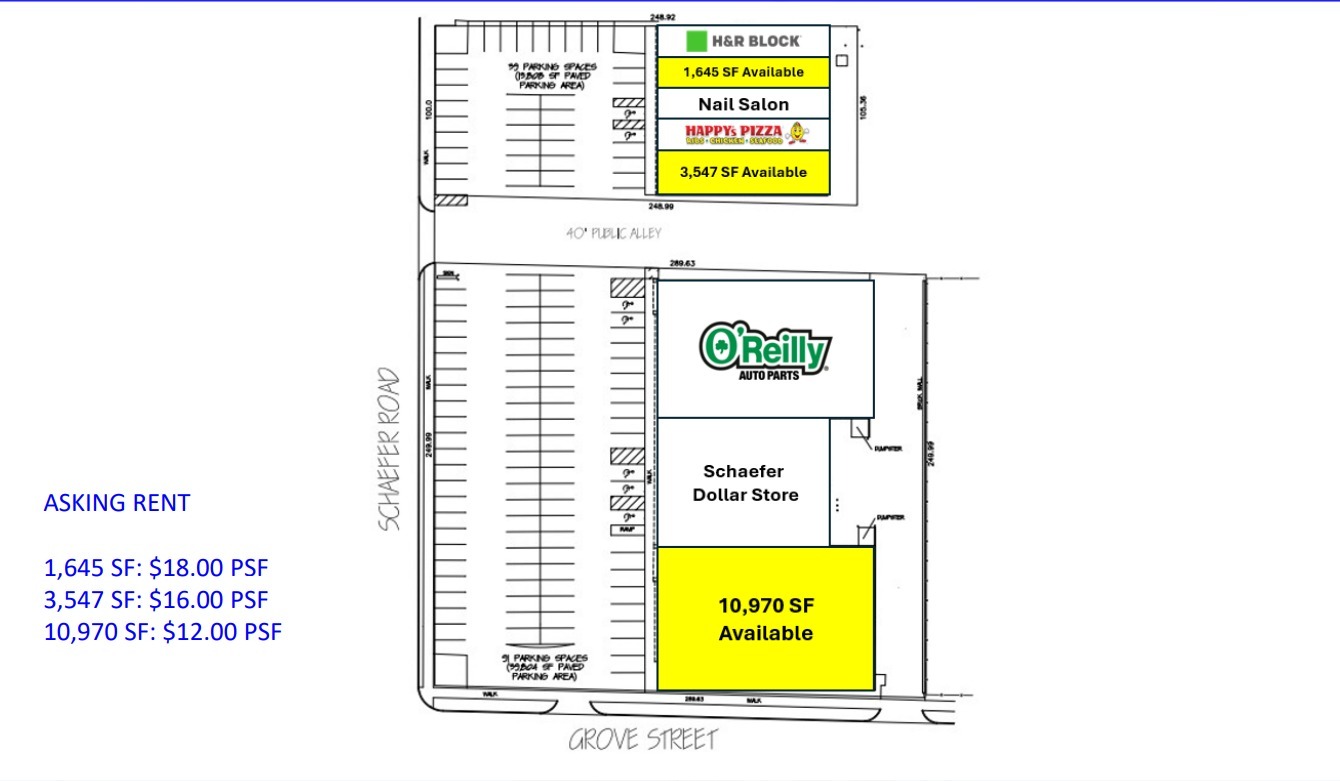 16800-16862 Schaefer Hwy, Detroit, MI en alquiler Plano de la planta- Imagen 1 de 6