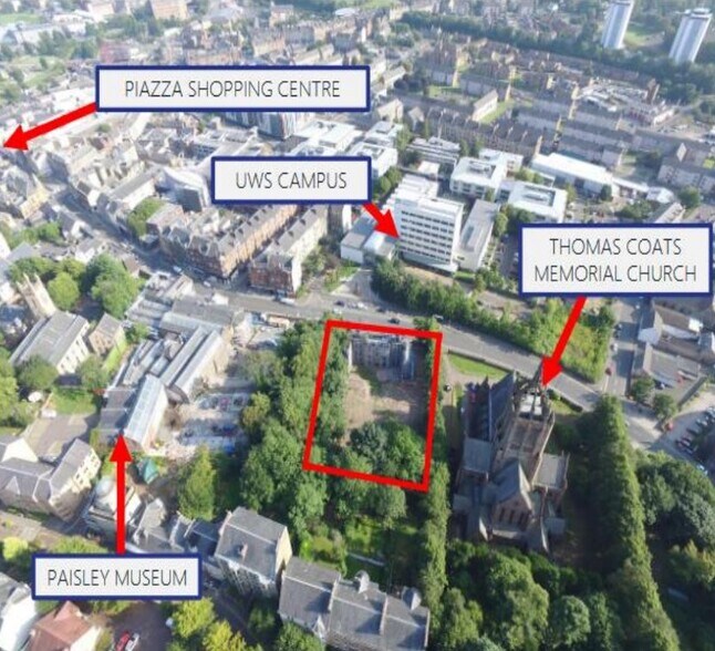 76 High St, Paisley en venta - Vista aérea - Imagen 1 de 7