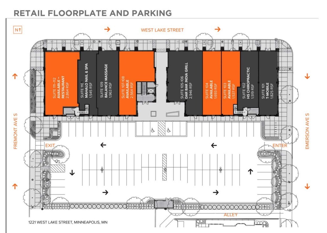 1221 W Lake St, Minneapolis, MN en alquiler Plano de la planta- Imagen 1 de 1