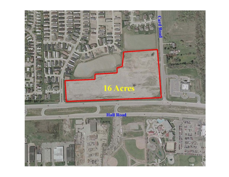 NW Corner Hall Road & Card Road, Macomb Township, MI en venta - Vista aérea - Imagen 2 de 2