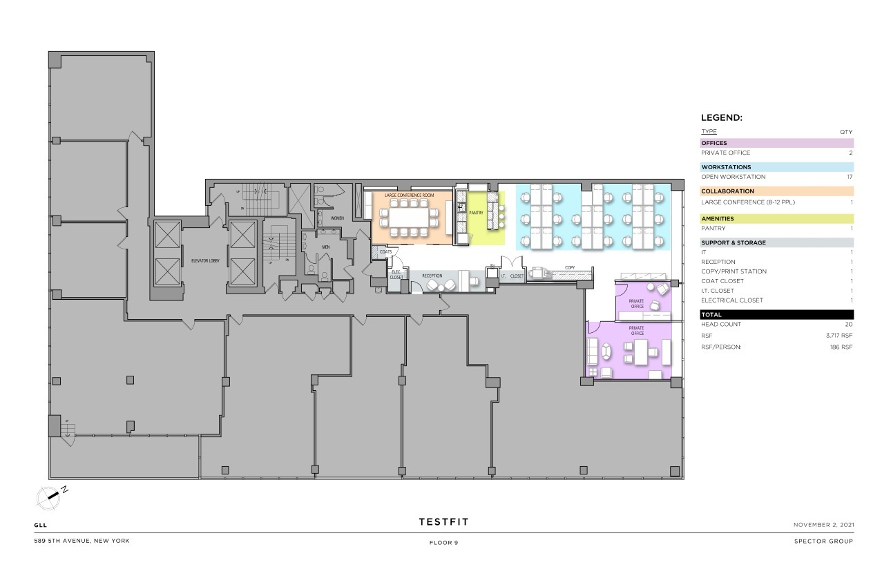 589 Fifth Ave, New York, NY en alquiler Plano de la planta- Imagen 1 de 6