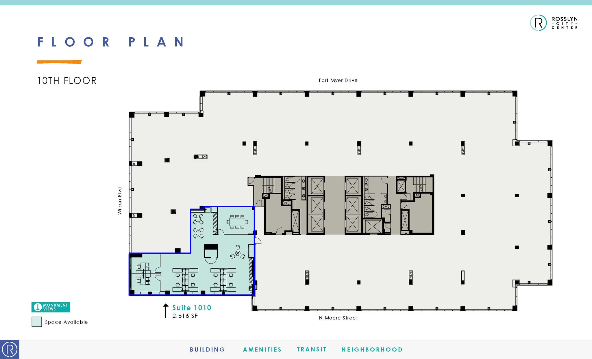 1700 N Moore St, Arlington, VA en alquiler Plano de la planta- Imagen 1 de 1