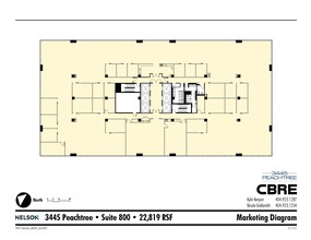 3445 Peachtree Rd NE, Atlanta, GA en alquiler Plano de la planta- Imagen 2 de 2