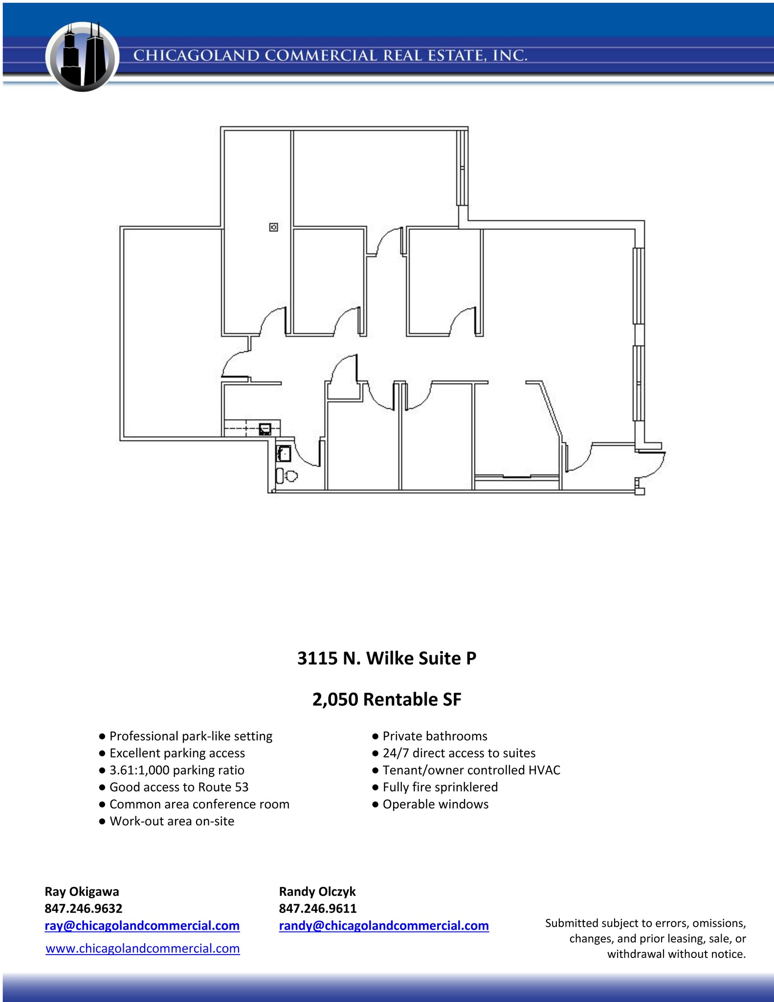 3115 N Wilke Rd, Arlington Heights, IL en alquiler Plano del sitio- Imagen 1 de 16