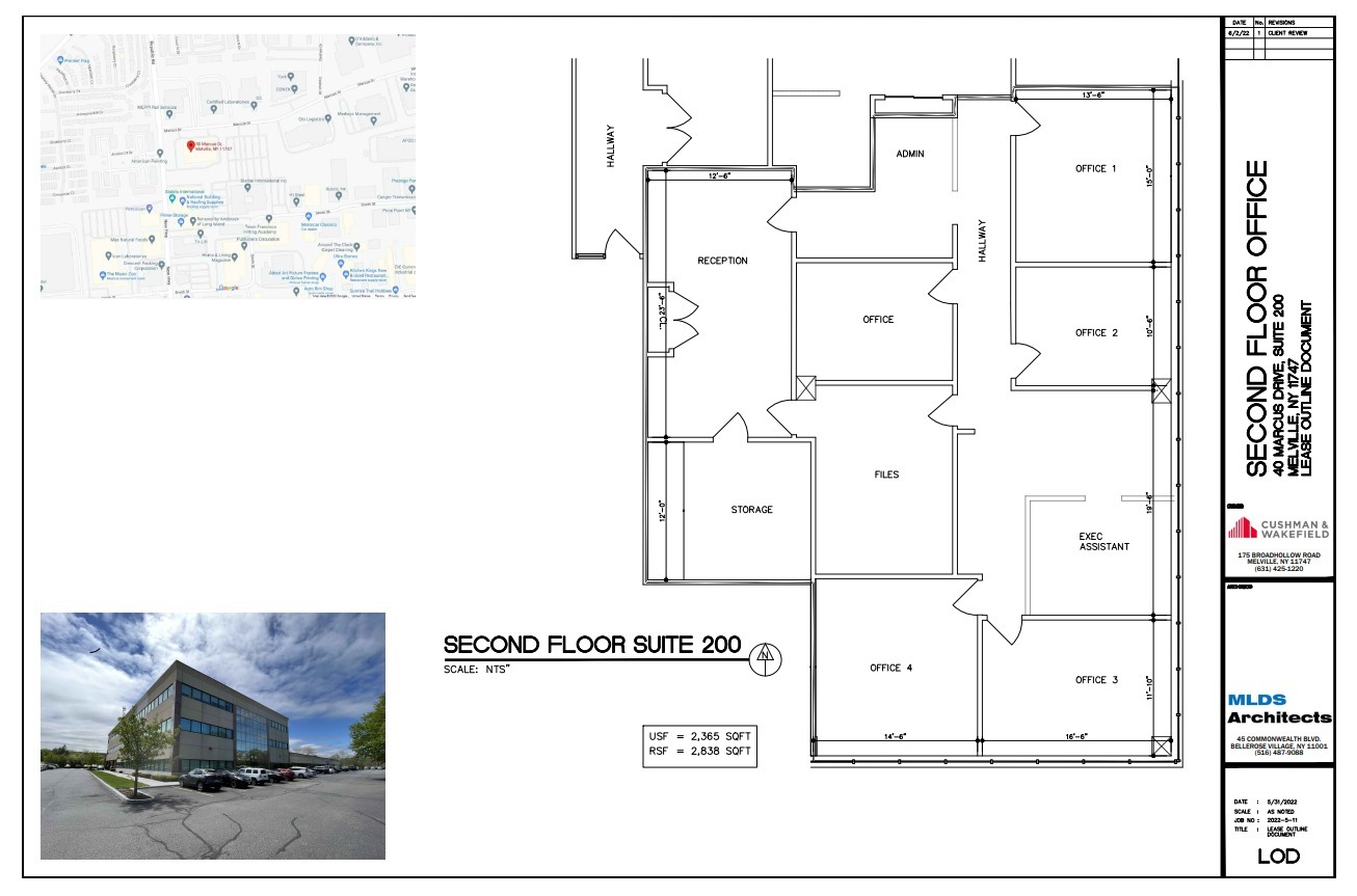 40 Marcus Dr, Melville, NY en alquiler Plano de la planta- Imagen 1 de 1