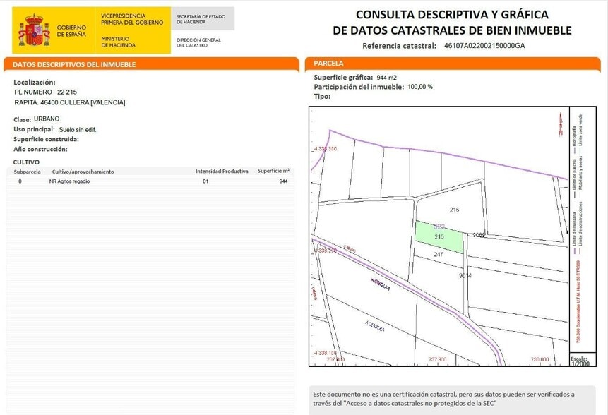 Planta, 215, Cullera, Valencia en venta - Foto del edificio - Imagen 1 de 2