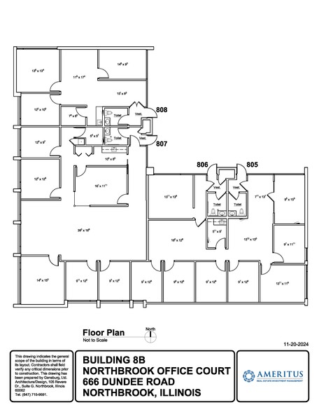 666 Dundee Rd, Northbrook, IL en venta - Plano de la planta - Imagen 2 de 5