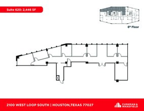 2100 West Loop South, Houston, TX en alquiler Plano de la planta- Imagen 1 de 1