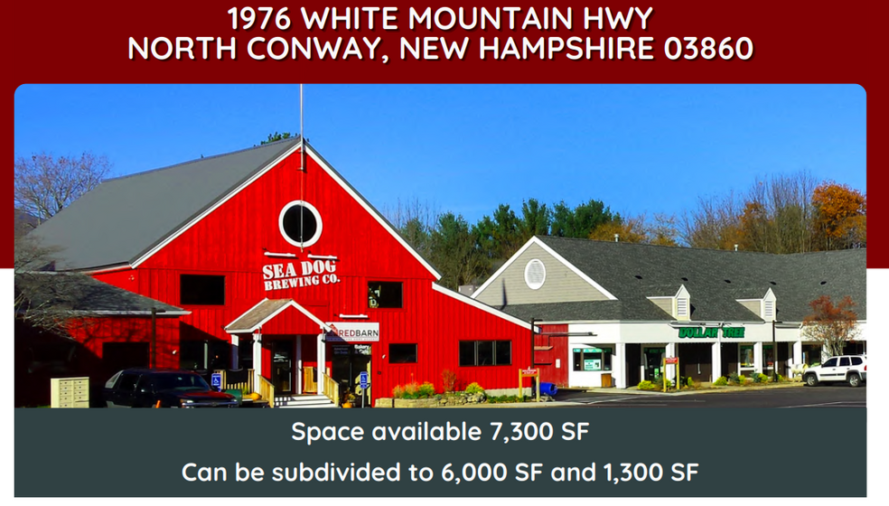 1976 White Mountain Hwy, North Conway, NH en alquiler - Foto del edificio - Imagen 1 de 13