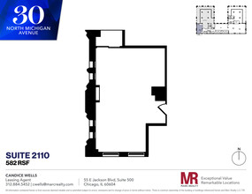 30 N Michigan Ave, Chicago, IL en alquiler Plano de la planta- Imagen 1 de 3