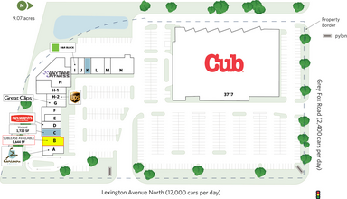 3673 Lexington Ave N, Arden Hills, MN en alquiler Plano del sitio- Imagen 2 de 2