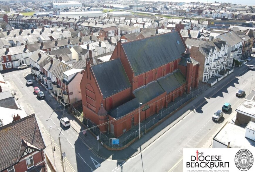 15A Palatine Rd, Blackpool en venta - Vista aérea - Imagen 2 de 5