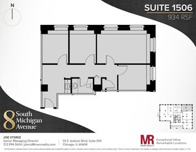 8 S Michigan Ave, Chicago, IL en alquiler Plano de la planta- Imagen 1 de 7