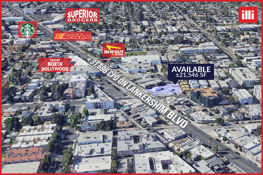 5802-5806 Lankershim Blvd, North Hollywood, CA en alquiler - Vista aérea - Imagen 1 de 5