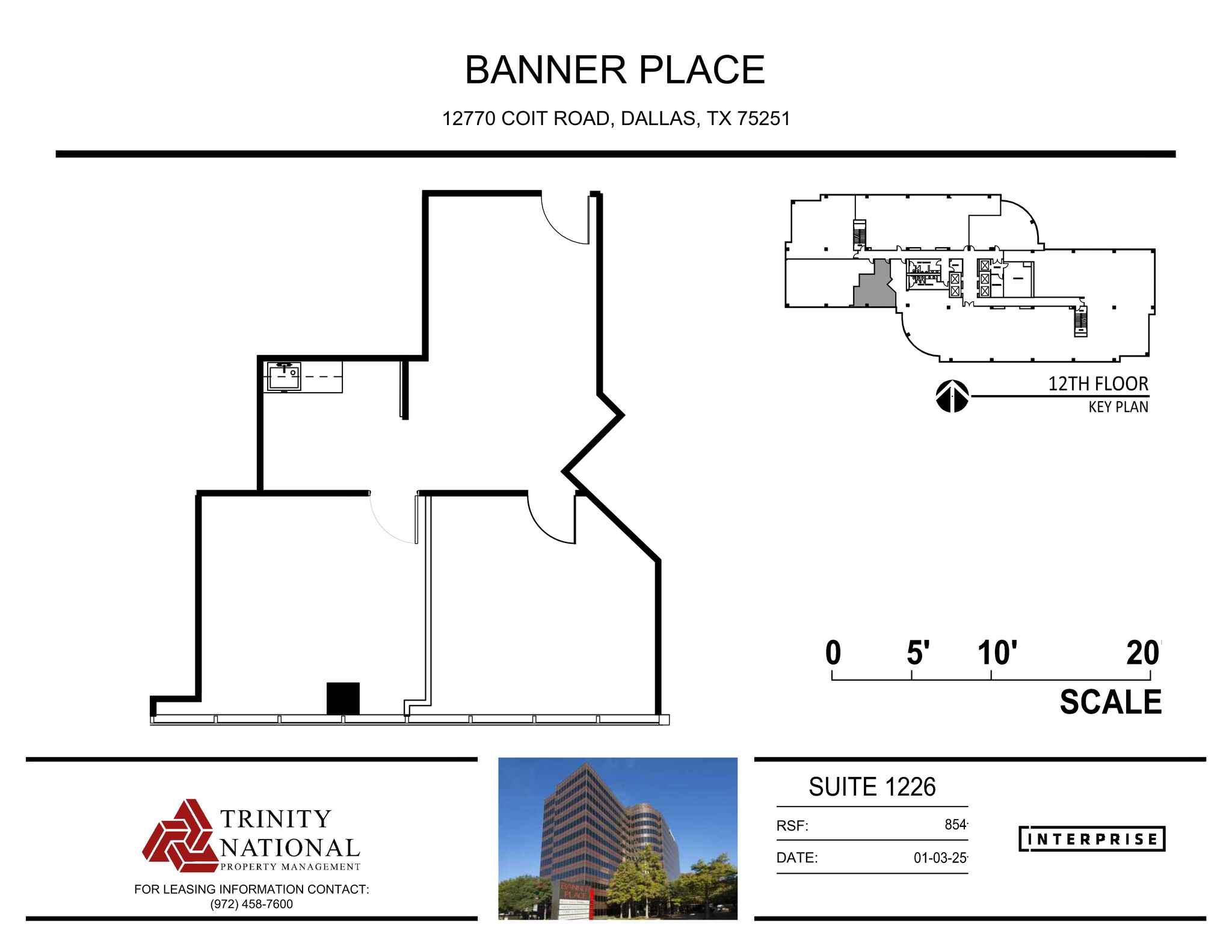 12770 Coit Rd, Dallas, TX en alquiler Plano del sitio- Imagen 1 de 1