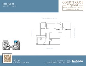 510-526 King St, Alexandria, VA en alquiler Plano de la planta- Imagen 1 de 1