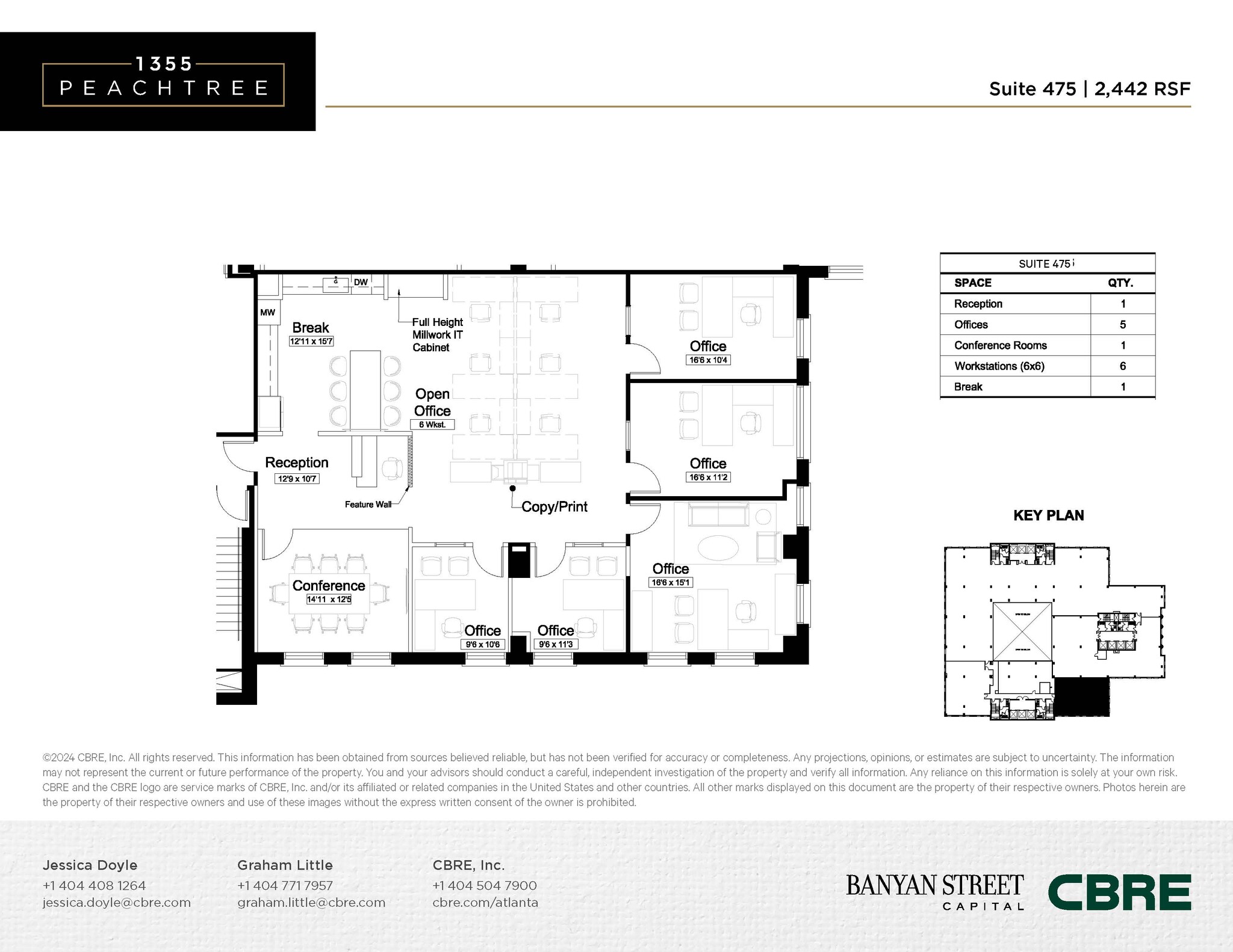 1355 Peachtree St NE, Atlanta, GA en alquiler Plano de la planta- Imagen 1 de 1