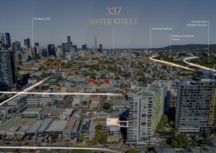 337 Water St, Fortitude Valley, QLD - Aérea vista de mapa