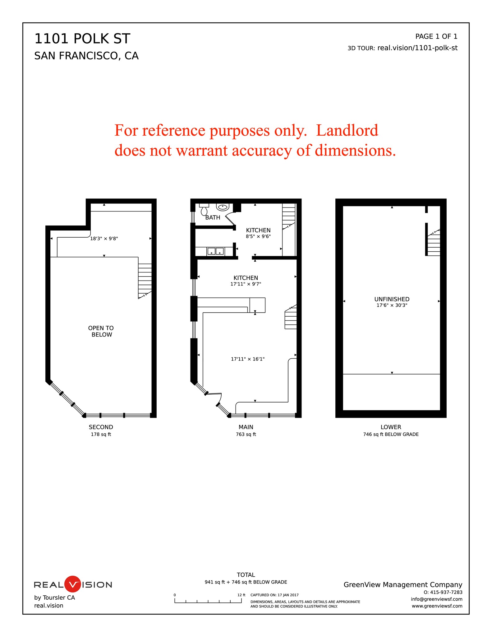 1101-1127 Polk St, San Francisco, CA en alquiler Plano del sitio- Imagen 1 de 11