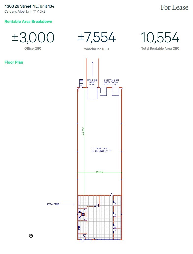 4303 26th St NE, Calgary, AB en alquiler Plano de la planta- Imagen 1 de 1