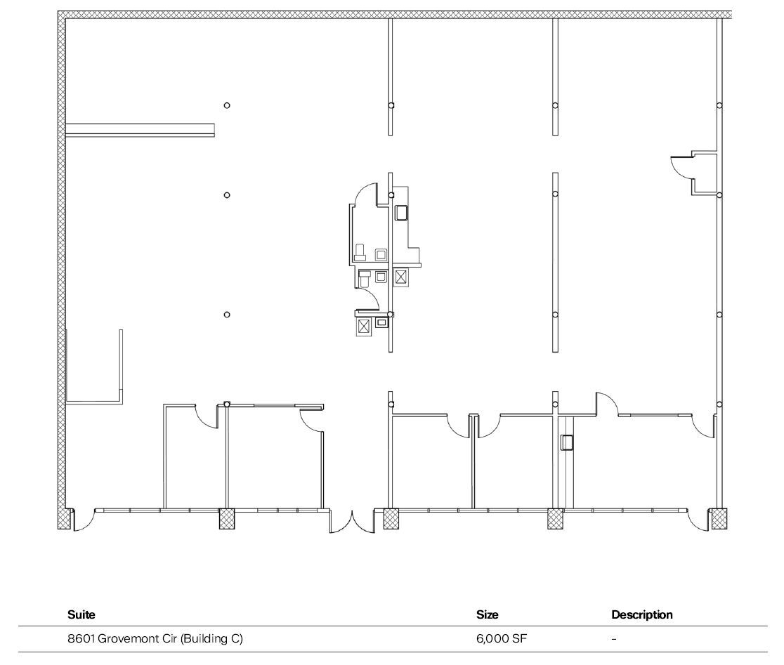 8565-8637 Grovemont Cir, Gaithersburg, MD en alquiler Plano de la planta- Imagen 1 de 1